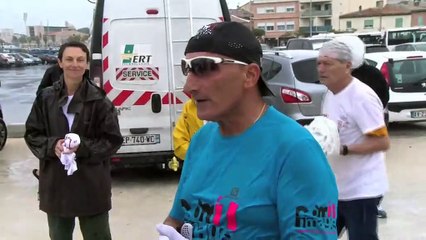 Jean-Philippe Garcia lors de l'étape martégale de son raid de l'Etang