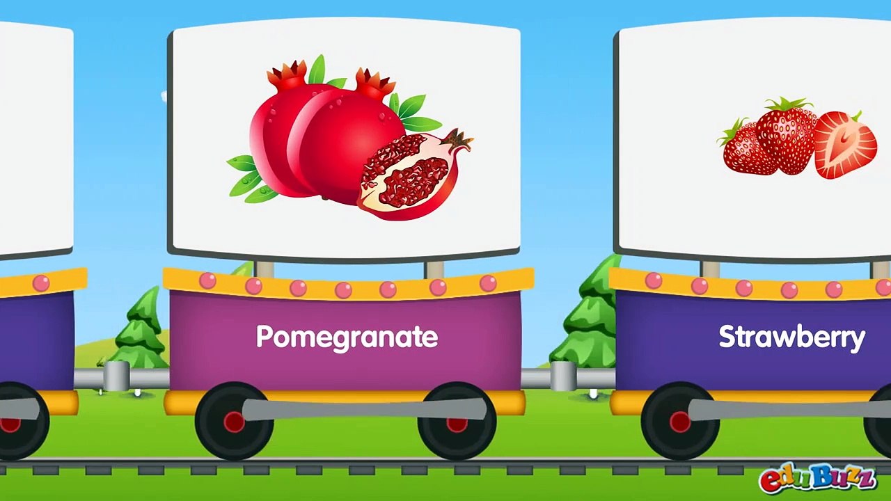 The Fruit Train Learn Fruit Names for Children video Dailymotion