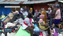 Kios Pedagang Baju Bekas Pasar Sako Terbakar