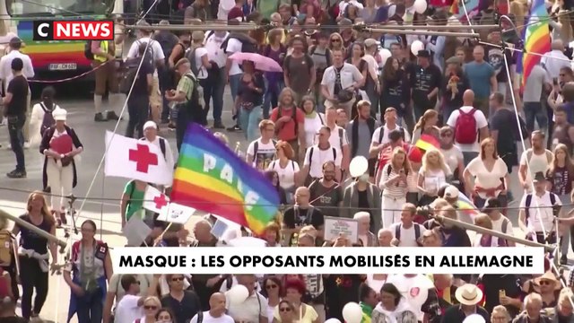 Les anti-masques mobilisés en Allemagne