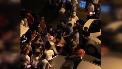 Asker uğurlama eğlencesinde ‘gözaltı’ arbedesi kamerada