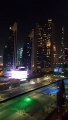 Dubai downtown night view