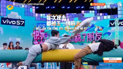 [VIETSUB] Màn chơi trò đấu gối bùng nổ của Vương Nhất Bác (Happy Camp 29.08.2020)