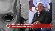 ¡AMLO, ENTRE LOS 5 MANDATARIOS MEJOR EVALUADOS DEL MUNDO!