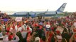 Trump delivers remarks at campaign event at Manchester-Boston Regional Airport