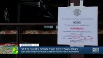Old Town Scottsdale bars shut down for violating ADHS requirements for reopening