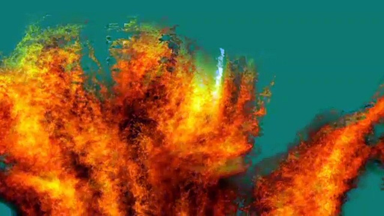 fire 06 green screen background video