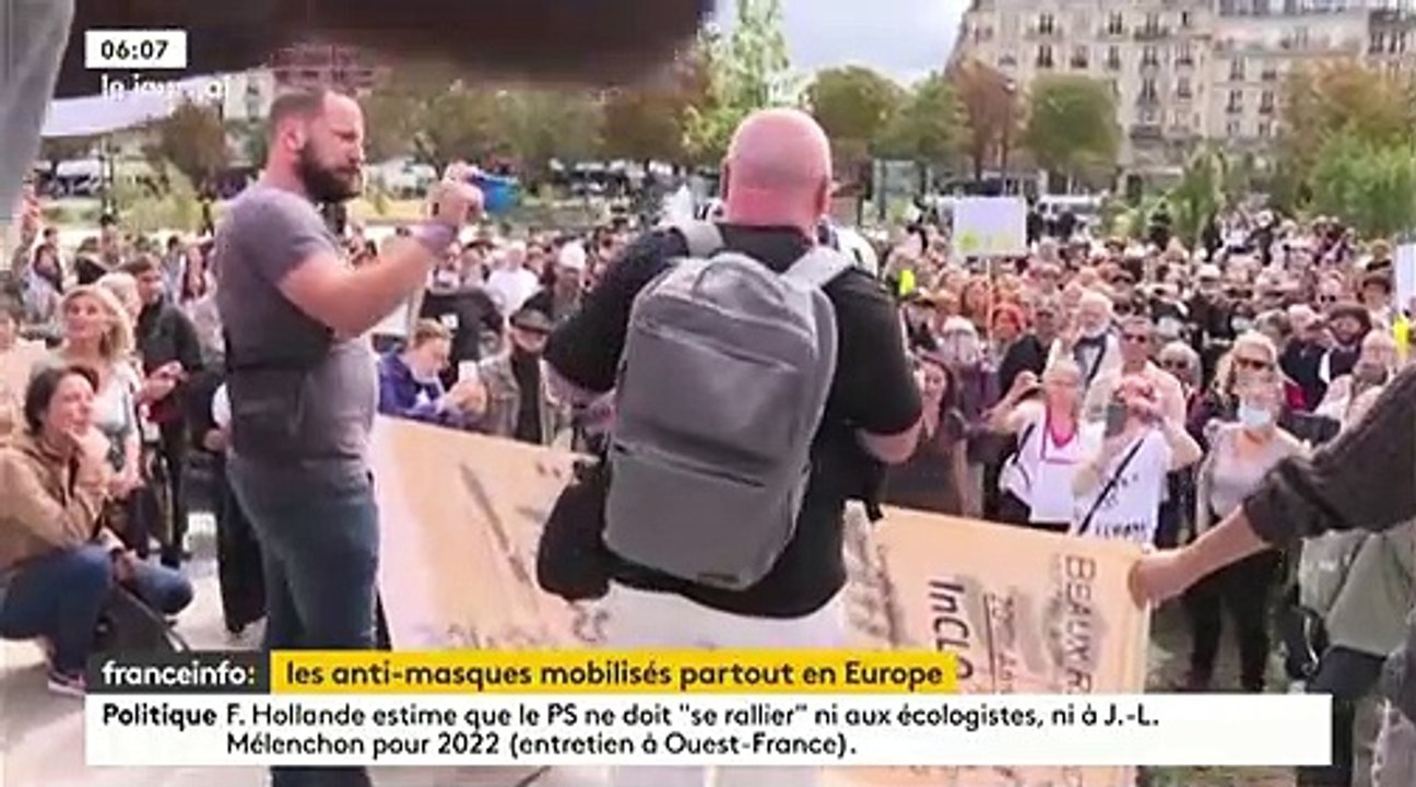 Coronavirus - Ecoutez pourquoi ces dizaines de personnes ont manifesté hier à Paris contre le masque en affirmant qu'il était inutile