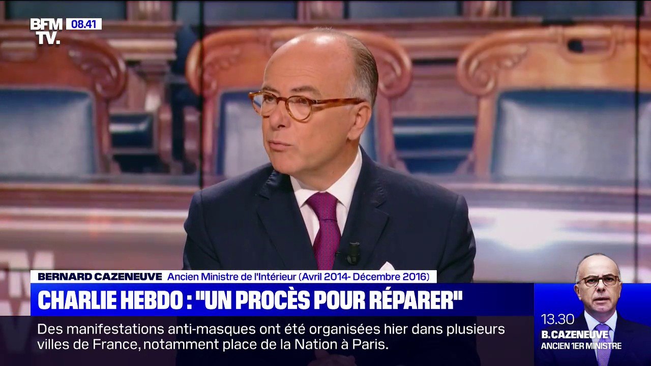 Bernard Cazeneuve sur Charlie Hebdo: "Ces procès permettent de réparer, de se souvenir, de comprendre, de dire la force de la loi"