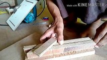 How to make 45 degree angle (45 डिग्री का कातरा केसे बनाए)