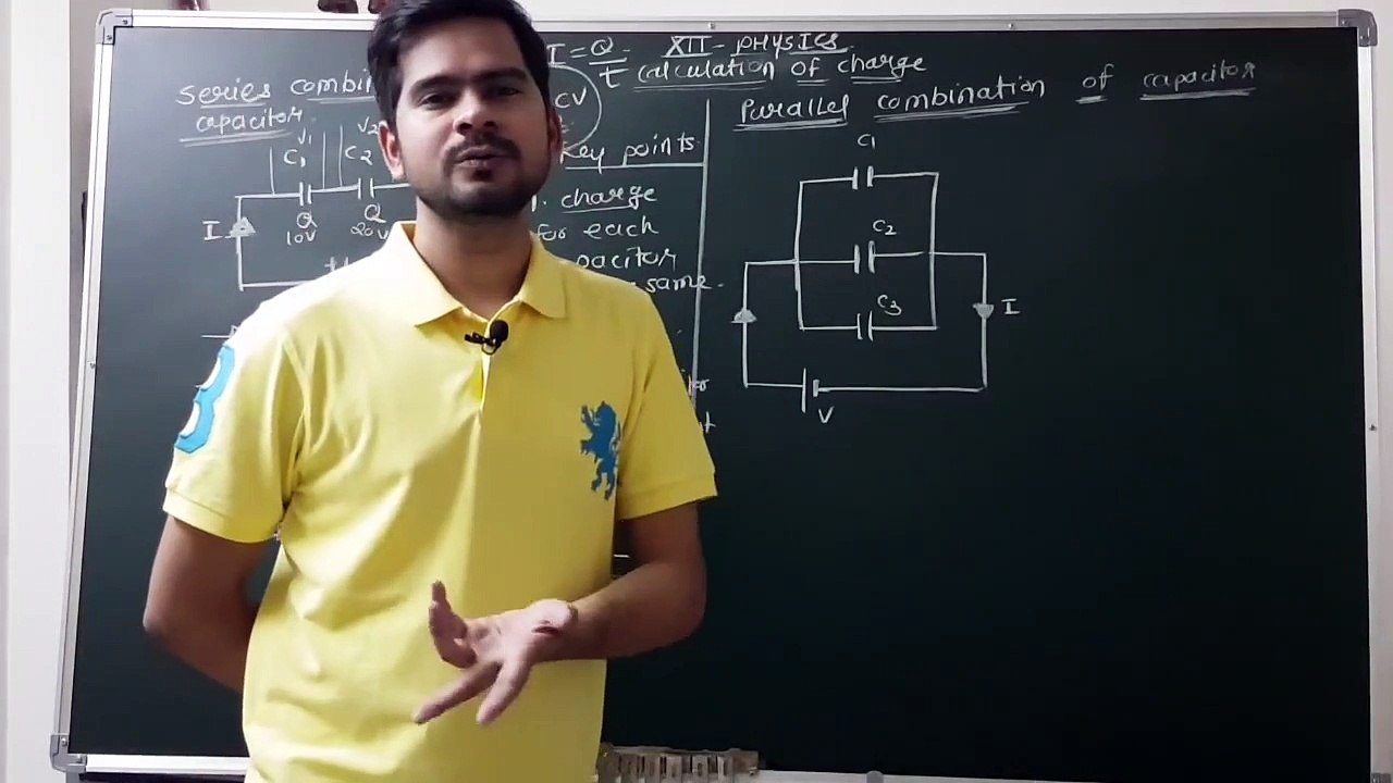 5 Series and parallel combination of capacitors _ numerical on  capacitors _ sachin sir_1