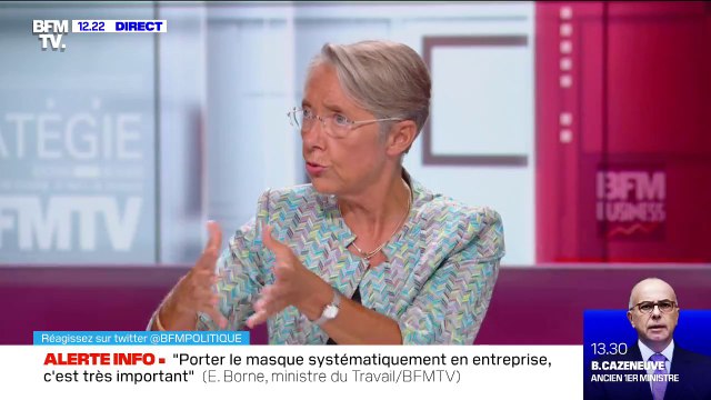 Élisabeth Borne: Le télétravail reste une pratique recommandée surtout dans des zones où le virus circule beaucoup