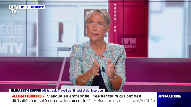 Élisabeth Borne: Le plan de relance, son objectif est de protéger les emplois existants et d'en créer de nouveaux