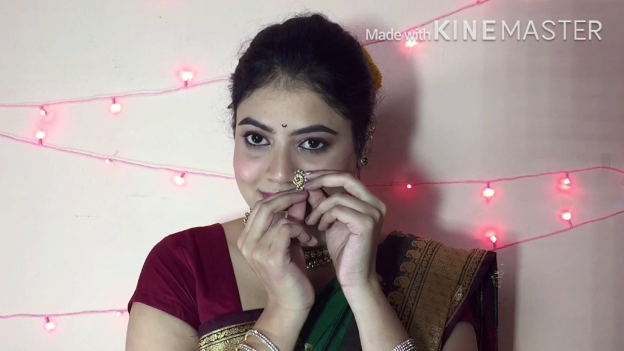 maharashtrian makeup look | Indian festive makeuplook | simple festive makeup