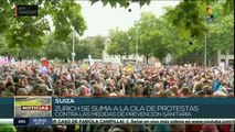 Suiza: cientos de personas protestan contra las medidas sanitarias