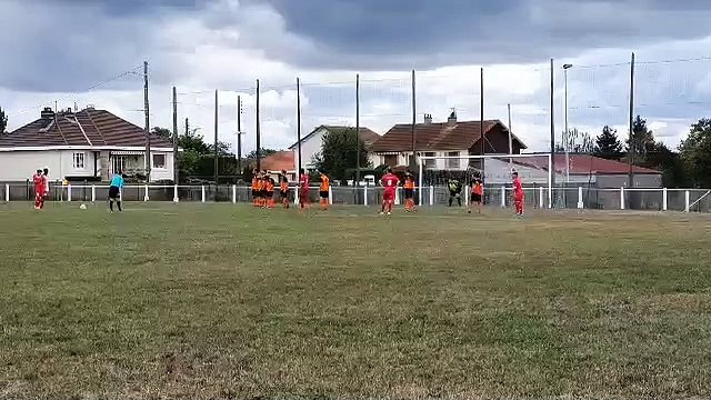 1er tour Coupe de France.Ouverture du score sur coup franc de Gaby