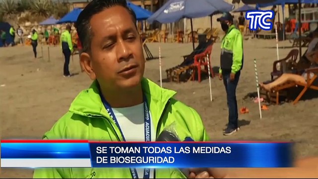 General Villamil Playas y Salinas reabrieron este fin de semanas los balnearios bajo estrictos protocolos de seguridad