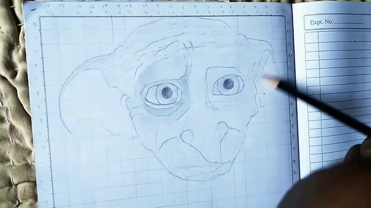 How to draw Dobby step by step 2020️️️||JacksonNayak