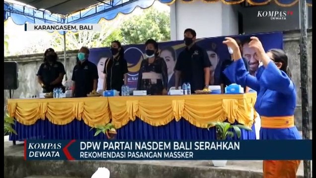 DPW Partai Nasdem Bali Serahkan Rekomendasi Pasangan Massker