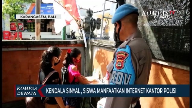 Wifi Gratis, Kantor Polisi Jadi Tempat Belajar Siswa Untuk Sekolah Daring