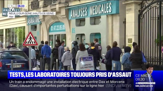 Covid-19: les laboratoires de tests doivent faire face à une forte affluence