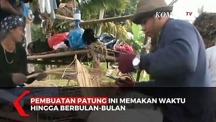 Seniman di Bali Kolaborasi Bangun Patung Ilalang