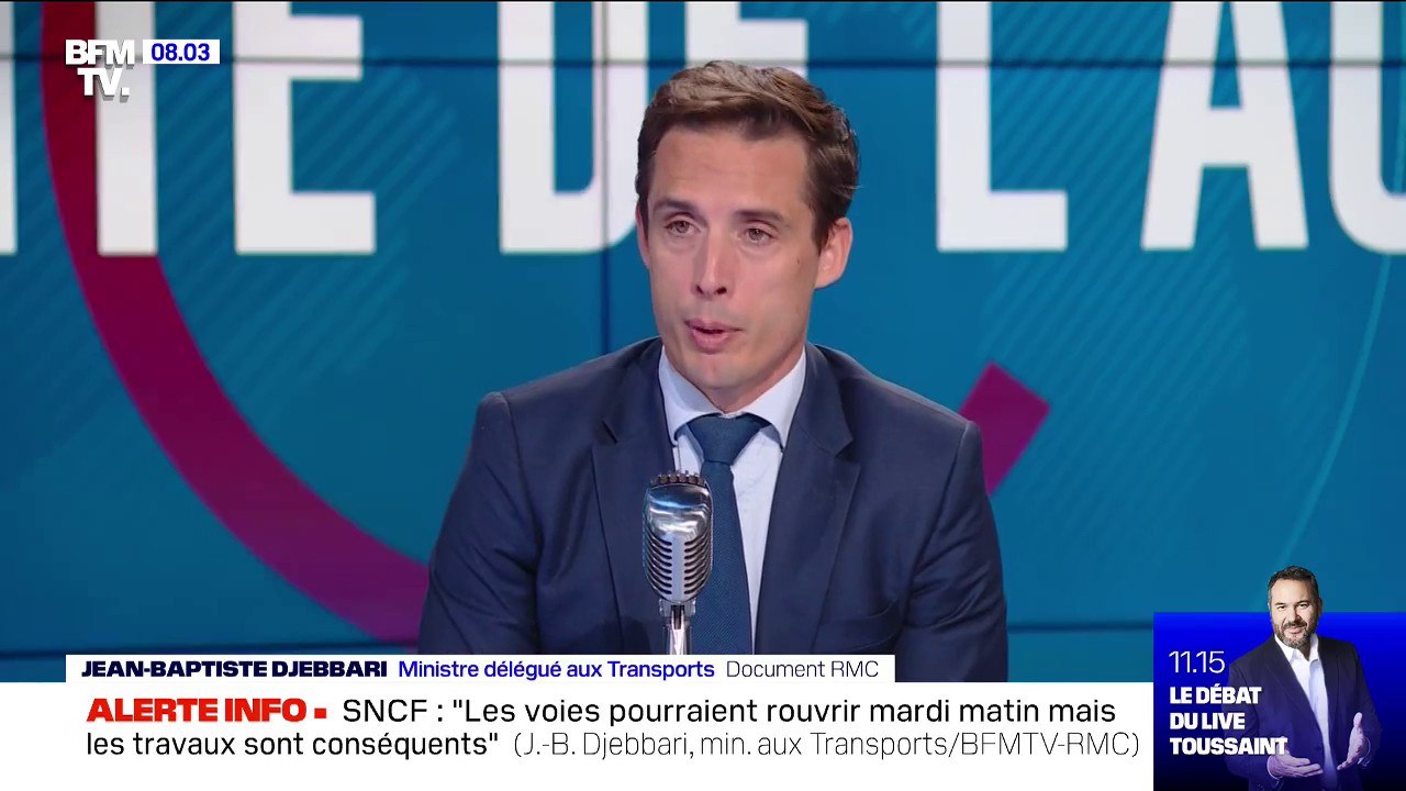 Voyageurs bloqués: Jean-Baptiste Djebbari assure que "la SNCF remboursera les billets à hauteur de 300%"
