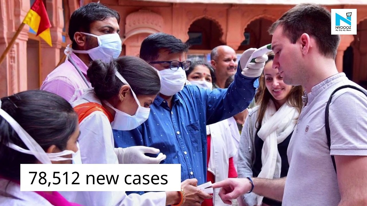 With spike of 78,512 new cases, India's COVID-19 tally crosses 36-lakh mark