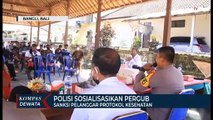 Polisi Sosialisasikan PERGUB Sanksi Pelanggar Protokol Kesehatan