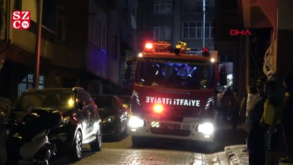 Her şeyi bıraktı, yangını canlı yayında eşine izletti