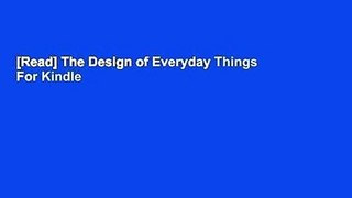 [Read] The Design of Everyday Things  For Kindle