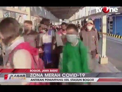 Bogor Zona Merah Covid-19, Stasiun KRL Masih Ramai Penumpang