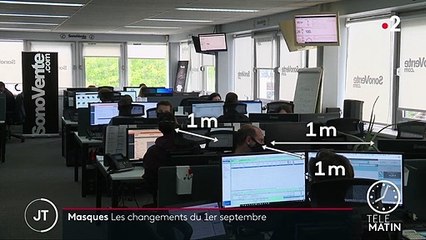 Coronavirus : le port du masque dans les entreprises devient obligatoire ce mardi