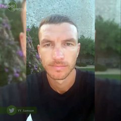 Edin Dzeko, Samsunspor'a başarılar diledi