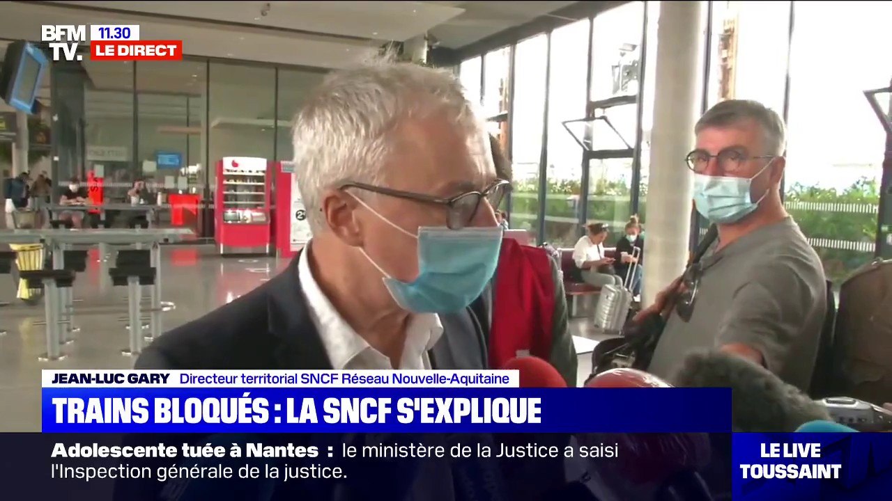 La SNCF s'explique sur les trains bloqués: "C'est un événement exceptionnel, avec une succession d'incidents qui a conduit à l'arrêt de la ligne"