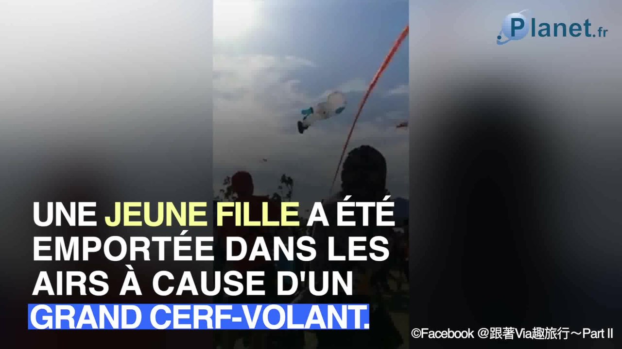 Taïwan : une fillette s'envole à cause d'un cerf-volant
