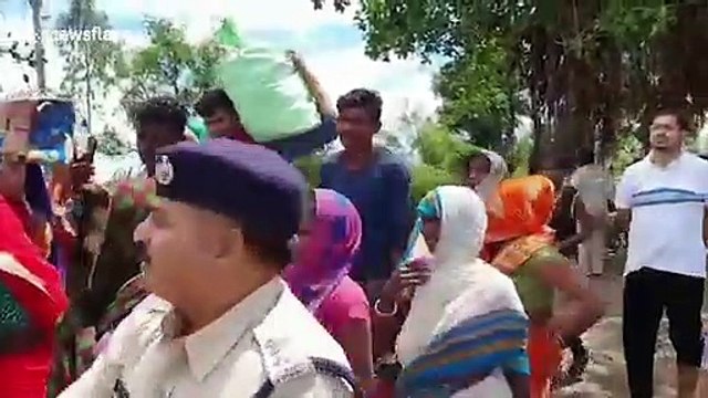 Indian Air Force helicopters out stranded people from flood-hit regions