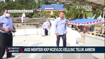 Download Video: Aksi Menteri KKP Ngevlog Keliling Teluk Ambon