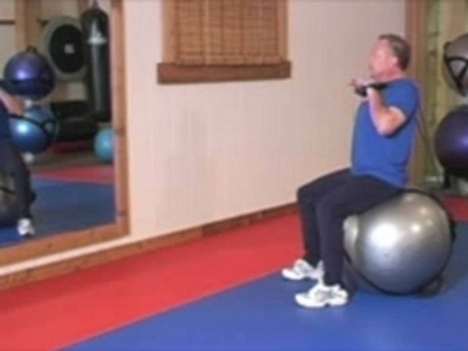 Bounderball Seated Exercise Tubing Abs