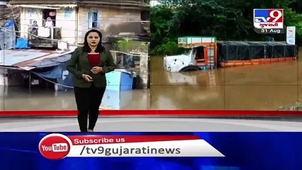 Ahmedabad- Rain water enters primary school at Shodhi village of Dholera