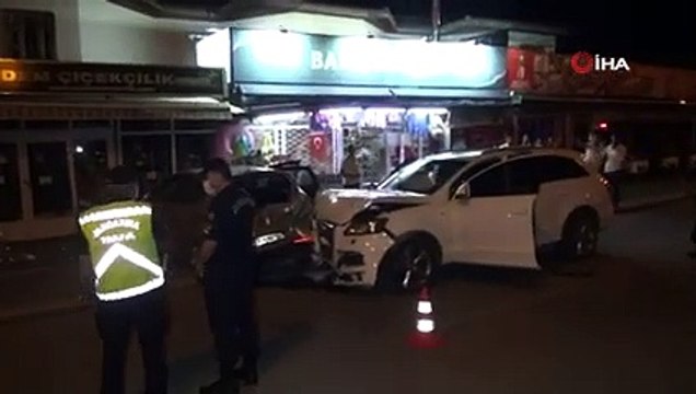 Alkollü sürücünün dehşet saçtığı anlar saniye saniye görüntülendi!