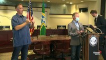 Portland protests - Mayor Ted Wheeler blames Trump after fatal shooting _ FULL