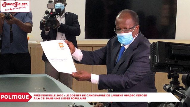 Présidentielle 2020 : le dossier de candidature de Laurent Gbagbo déposé à la CEI dans une liesse populaire