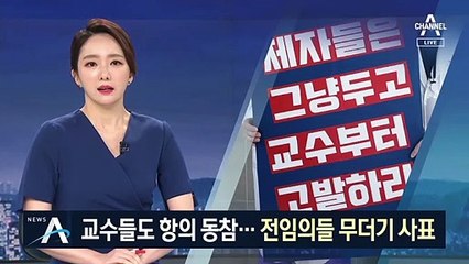 일부 의대 교수들도 항의 동참…전임의들 무더기 사표