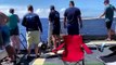 Des garde-côtes américains tirent sur un requin qui menaçait les membres de l’équipe qui nageait dans l’eau