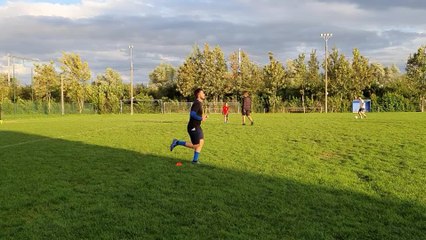 Exercices de coordination à la Squadra Mouscron