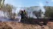 Incendie entre Port de Bouc et Martigues, le feu est en train d'être noyé