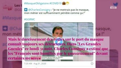 Charles Consigny : ses attaques contre le port du masque et le gouvernement