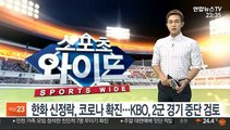 한화 신정락, 코로나 확진…KBO, 2군 경기 중단 검토