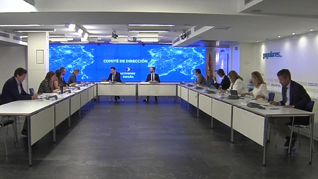 Pablo Casado preside el Comité de Dirección del PP